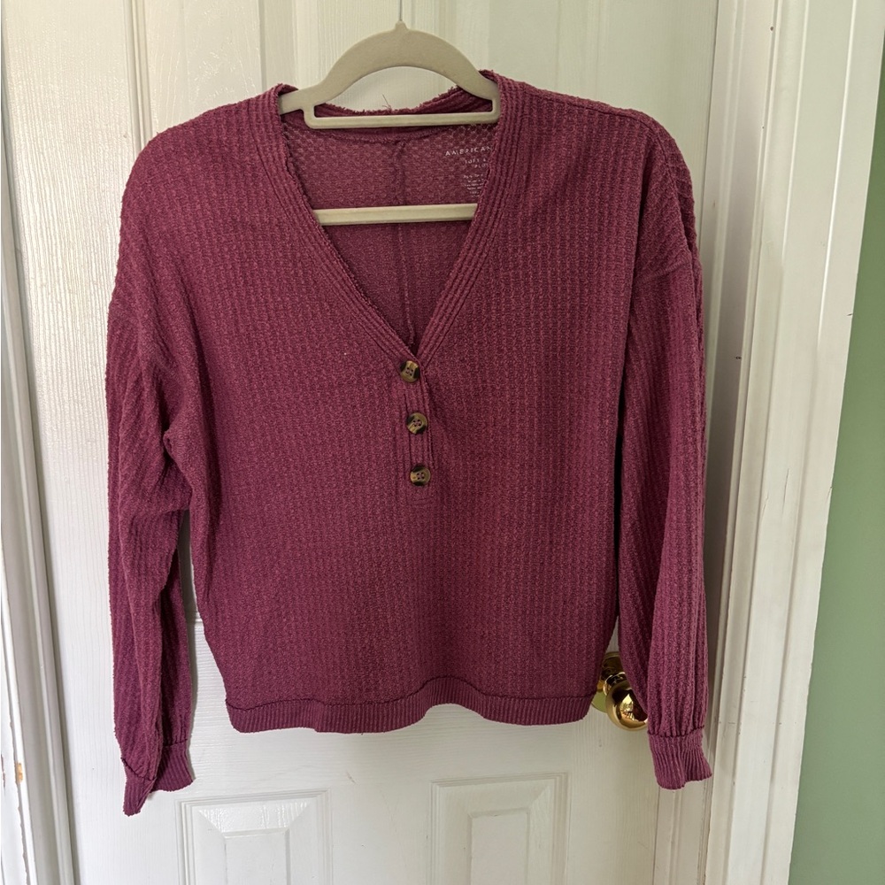 American Eagle Outfitters Soft & Sexy Plush Sweater in Mauve